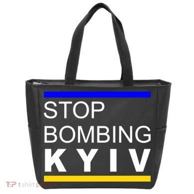 Stop Bombing Kyiv Support Ukraine Tote Bag