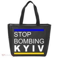 Stop Bombing Kyiv Support Ukraine Tote Bag thumb 0