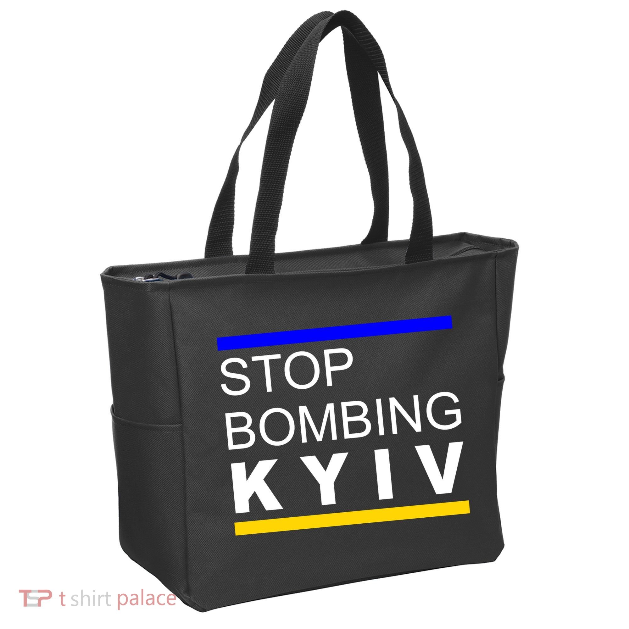 Stop Bombing Kyiv Support Ukraine Tote Bag