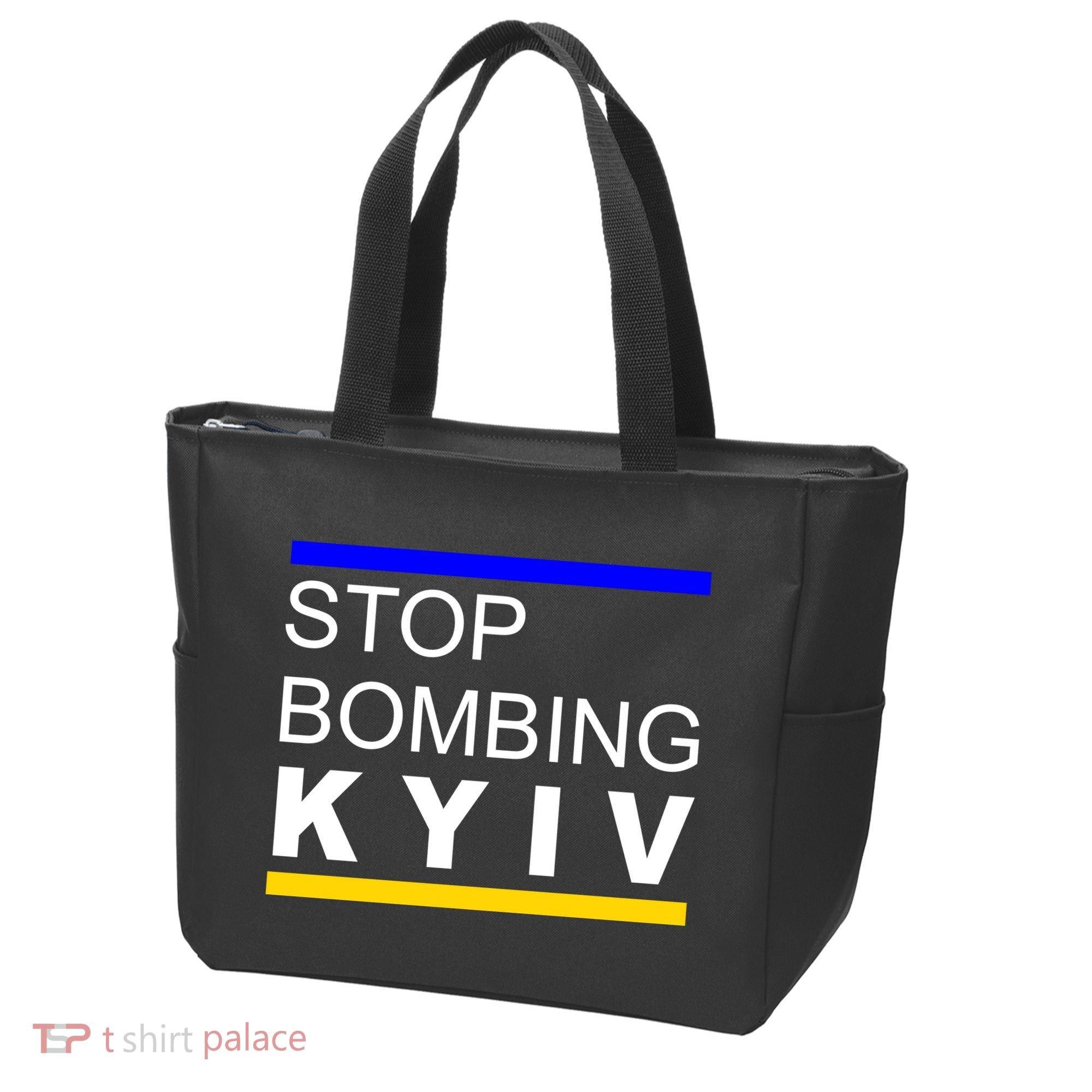 Stop Bombing Kyiv Support Ukraine Tote Bag