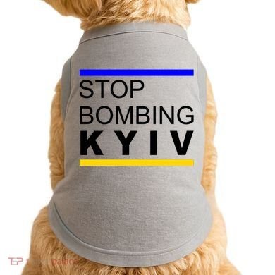 Stop Bombing Kyiv Support Ukraine Doggie Tank