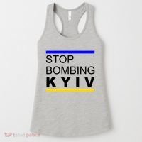 Stop Bombing Kyiv Support Ukraine Women's Tank Top thumb 0