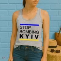 Stop Bombing Kyiv Support Ukraine Women's Tank Top thumb 2