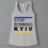 Stop Bombing Kyiv Support Ukraine Women's Tank Top thumb 3