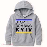 Stop Bombing Kyiv Support Ukraine Kids Hoodie thumb 0
