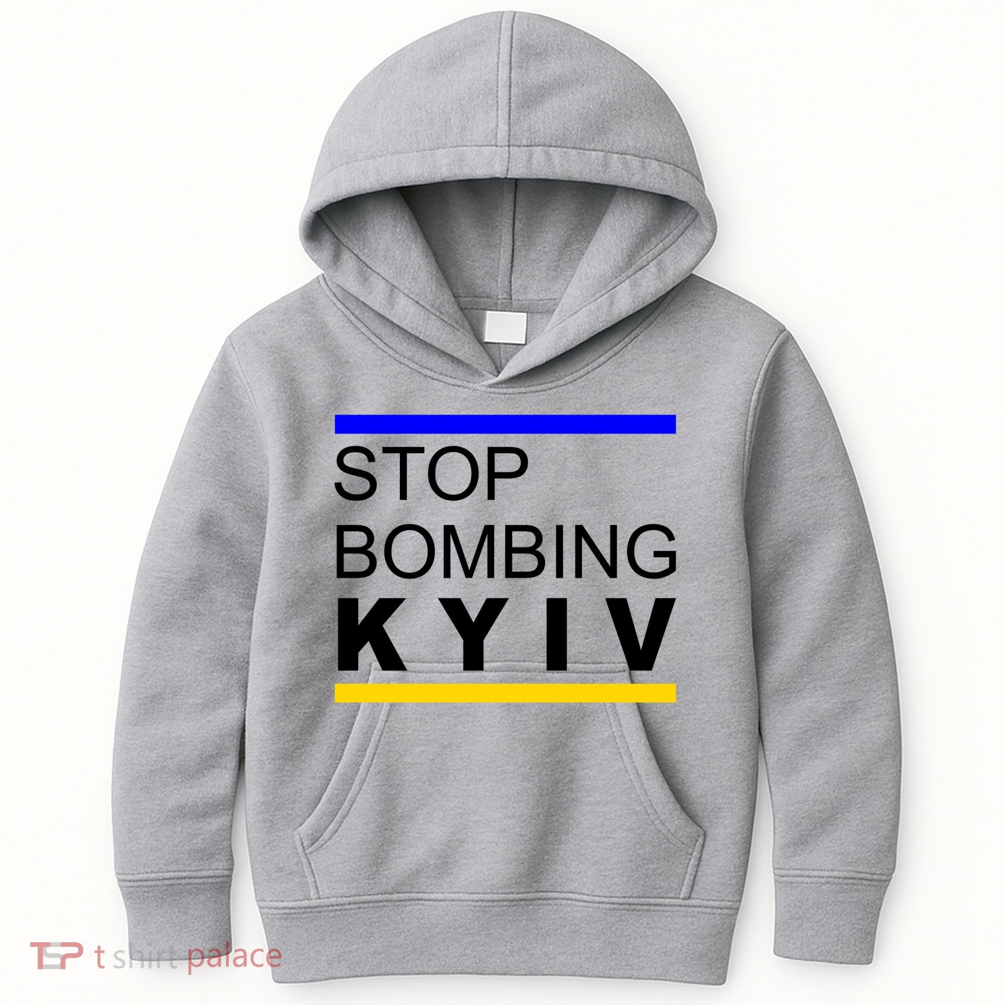 Stop Bombing Kyiv Support Ukraine Kids Hoodie