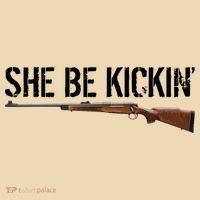 She Be Kickin Guns Saying Cool Hot Women Lady Tote Bag thumb 4