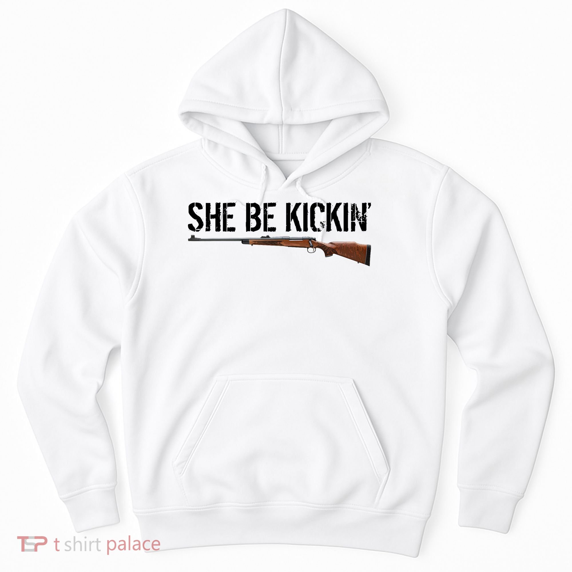 She Be Kickin Guns Saying Cool Hot Women Lady Hoodie