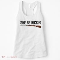She Be Kickin Guns Saying Cool Hot Women Lady Women's Tank Top thumb 0