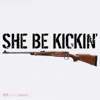 She Be Kickin Guns Saying Cool Hot Women Lady Women's Tank Top thumb 5