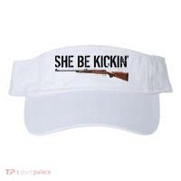 She Be Kickin Guns Saying Cool Hot Women Lady Visor thumb 0