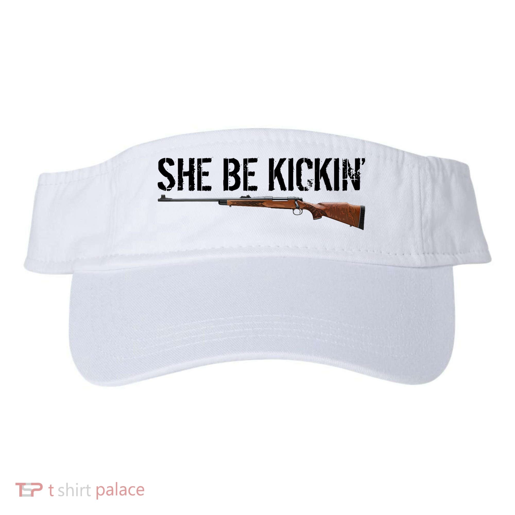 She Be Kickin Guns Saying Cool Hot Women Lady Visor