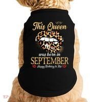 September Birthday Leopard Its My Birthday September Queen Doggie Tank thumb 0