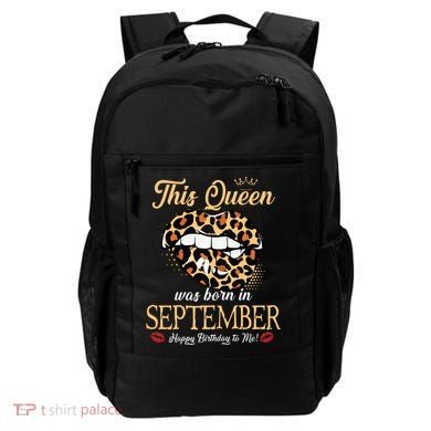 September Birthday Leopard Its My Birthday September Queen Backpack