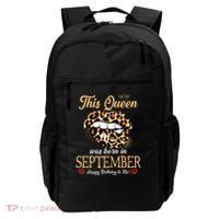 September Birthday Leopard Its My Birthday September Queen Backpack thumb 0