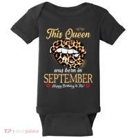 September Birthday Leopard Its My Birthday September Queen Baby Bodysuit thumb 0