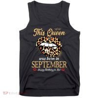 September Birthday Leopard Its My Birthday September Queen Tank Top thumb 0