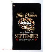 September Birthday Leopard Its My Birthday September Queen Golf Towel thumb 0