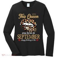 September Birthday Leopard Its My Birthday September Queen Women's Long Sleeve Shirt thumb 0