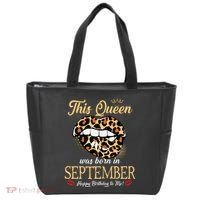 September Birthday Leopard Its My Birthday September Queen Tote Bag thumb 0