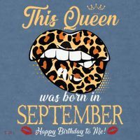 September Birthday Leopard Its My Birthday September Queen Garment-Dyed Sweatshirt thumb 2
