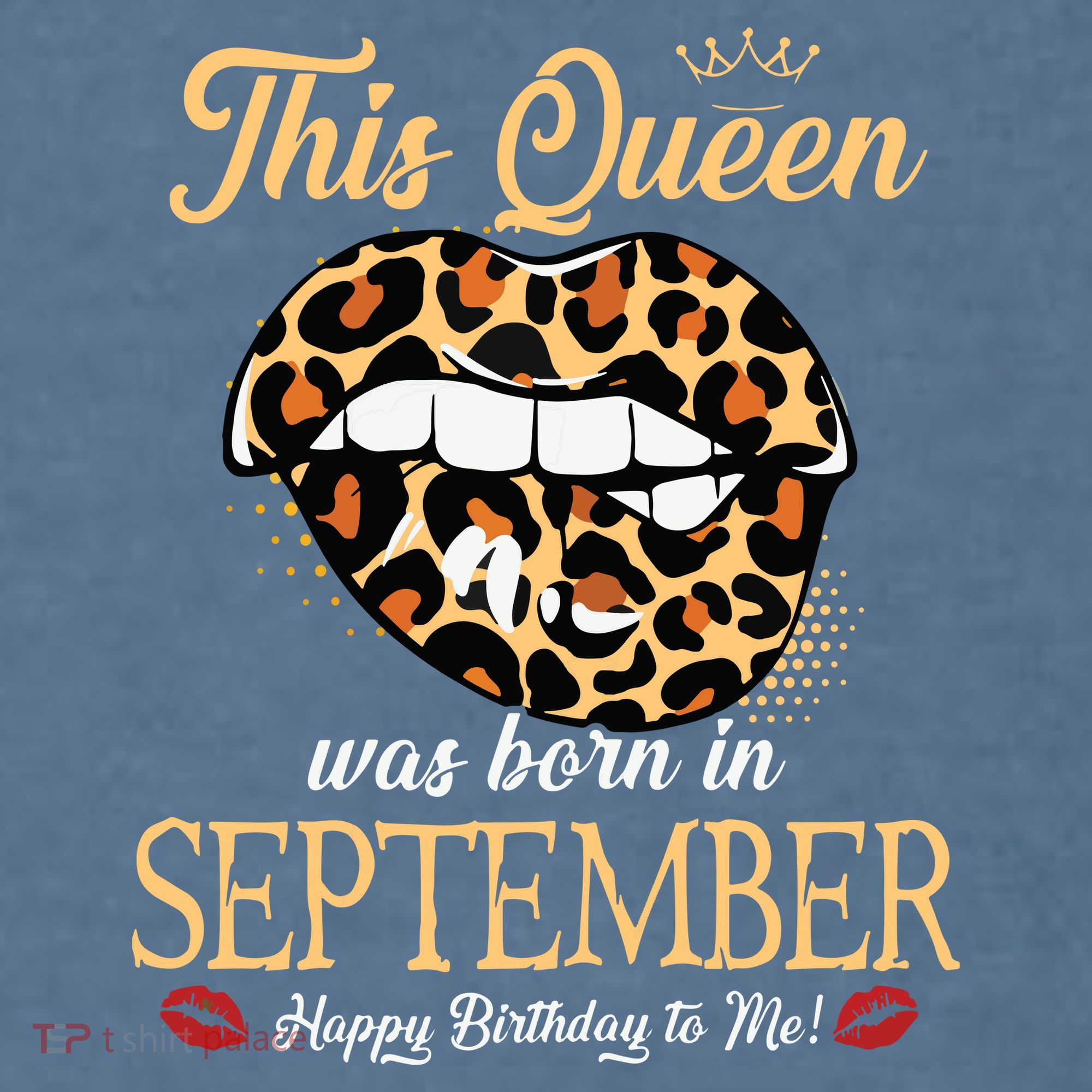 September Birthday Leopard Its My Birthday September Queen Garment-Dyed Sweatshirt