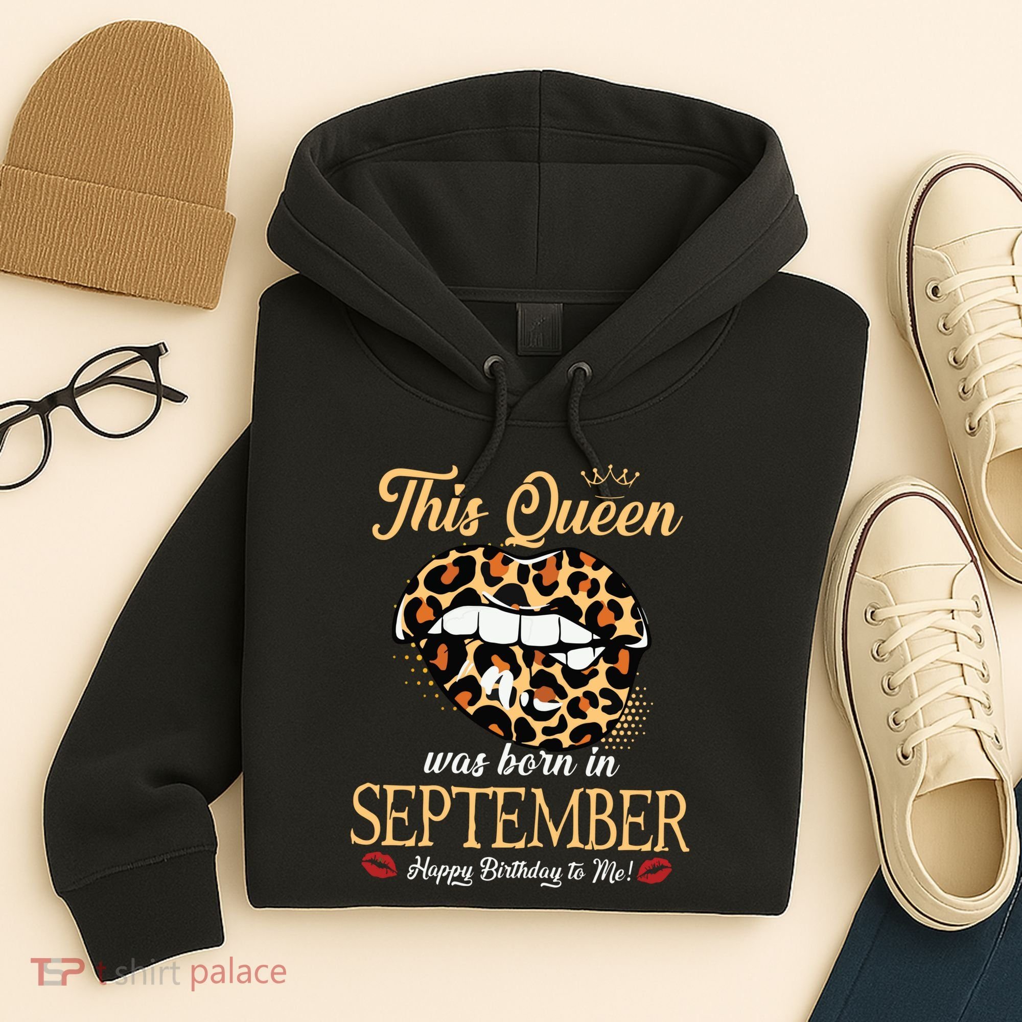 September Birthday Leopard Its My Birthday September Queen Hoodie