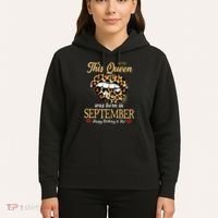 September Birthday Leopard Its My Birthday September Queen Hoodie thumb 5