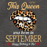 September Birthday Leopard Its My Birthday September Queen Hoodie thumb 7