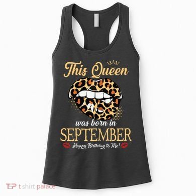 September Birthday Leopard Its My Birthday September Queen Women's Tank Top