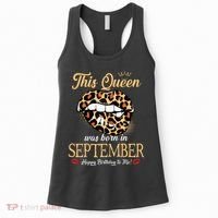September Birthday Leopard Its My Birthday September Queen Women's Tank Top thumb 0