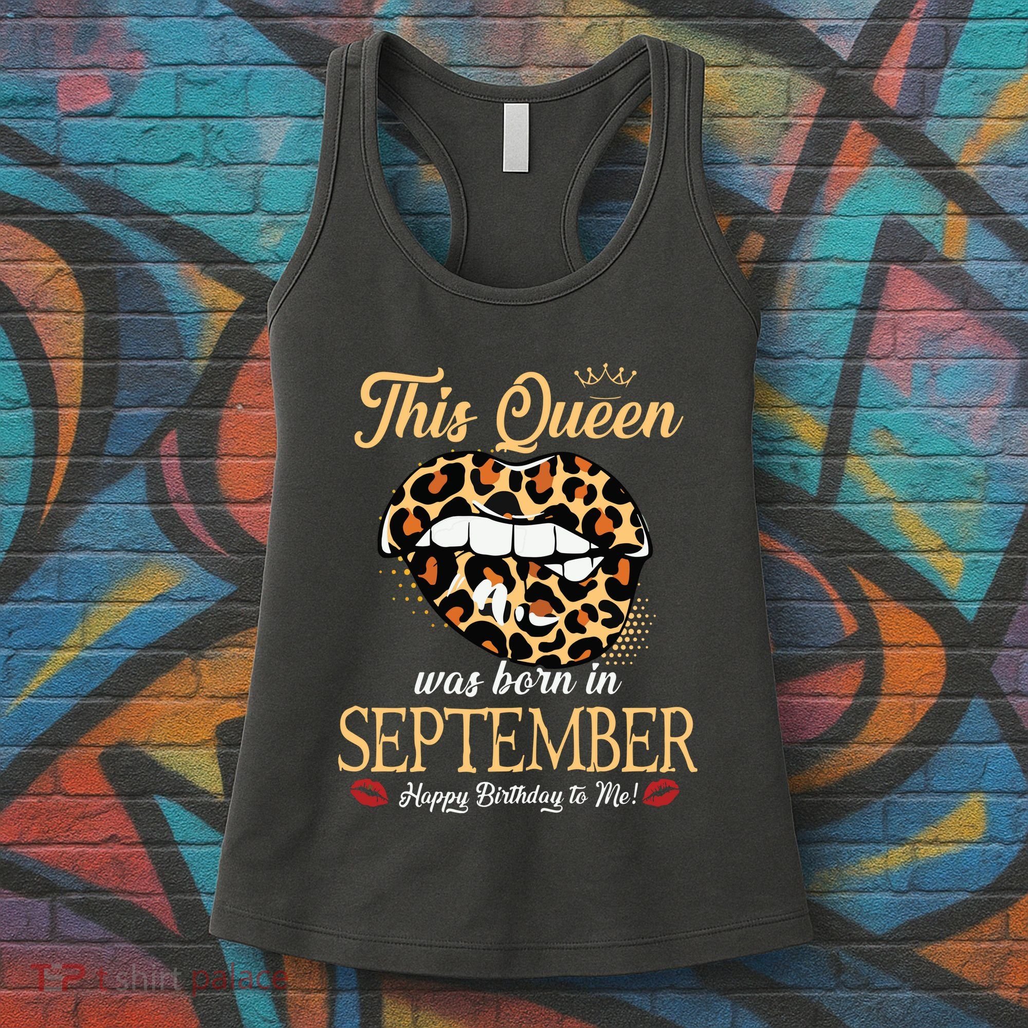 September Birthday Leopard Its My Birthday September Queen Women's Tank Top