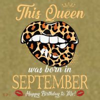 September Birthday Leopard Its My Birthday September Queen Garment-Dyed Women's Muscle Tee thumb 6