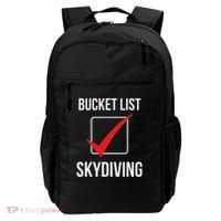 Skydiving Bucket List Check Skydiver Parachute Plane Jump Backpack thumb 0