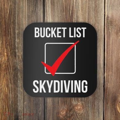 Skydiving Bucket List Check Skydiver Parachute Plane Jump Coaster