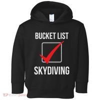 Skydiving Bucket List Check Skydiver Parachute Plane Jump Toddler Hoodie thumb 0