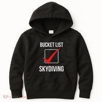 Skydiving Bucket List Check Skydiver Parachute Plane Jump Kids Hoodie thumb 0