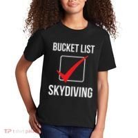 Skydiving Bucket List Check Skydiver Parachute Plane Jump Kids T-Shirt thumb 2