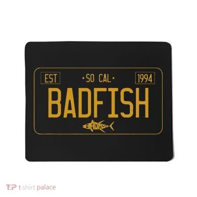 Socal Badfish License Plate Mousepad