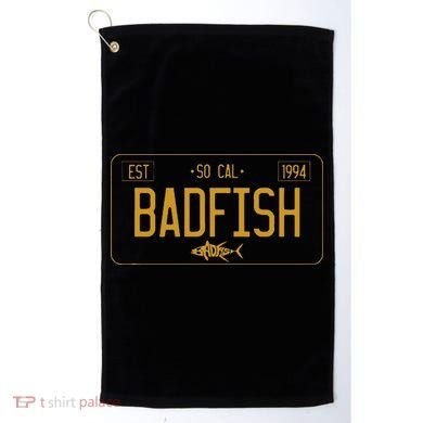 Socal Badfish License Plate Golf Towel