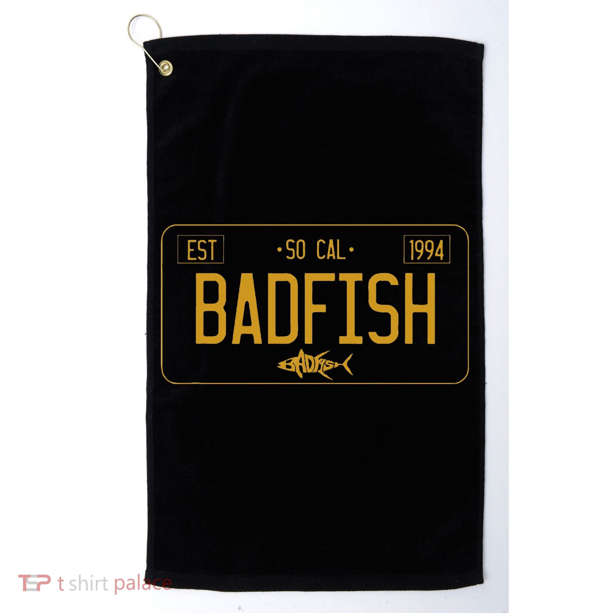 Socal Badfish License Plate Golf Towel
