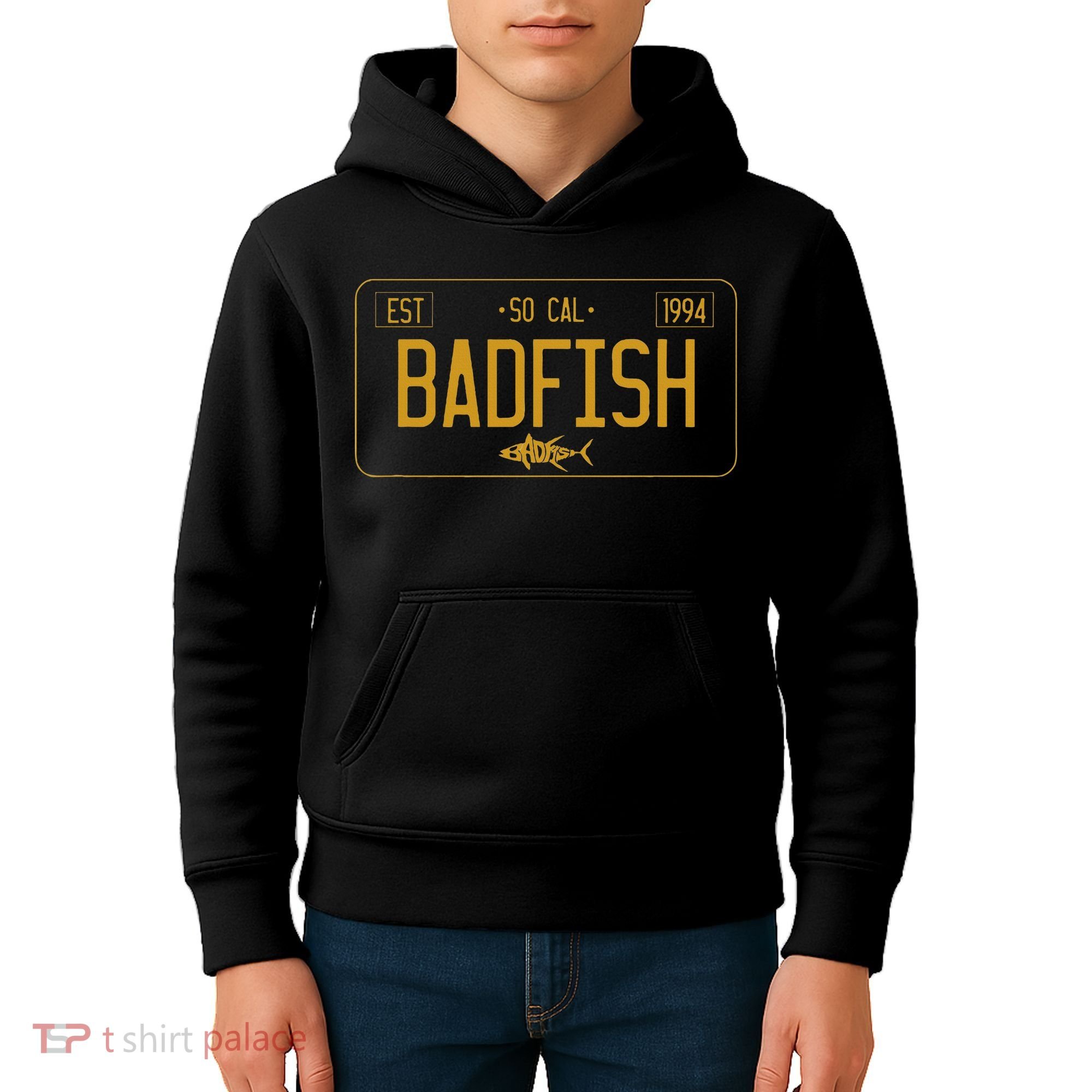 Socal Badfish License Plate Kids Hoodie