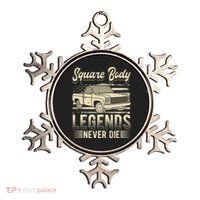 Square Body Legends Never Die Artwork For A Truck Driver Ornament thumb 0