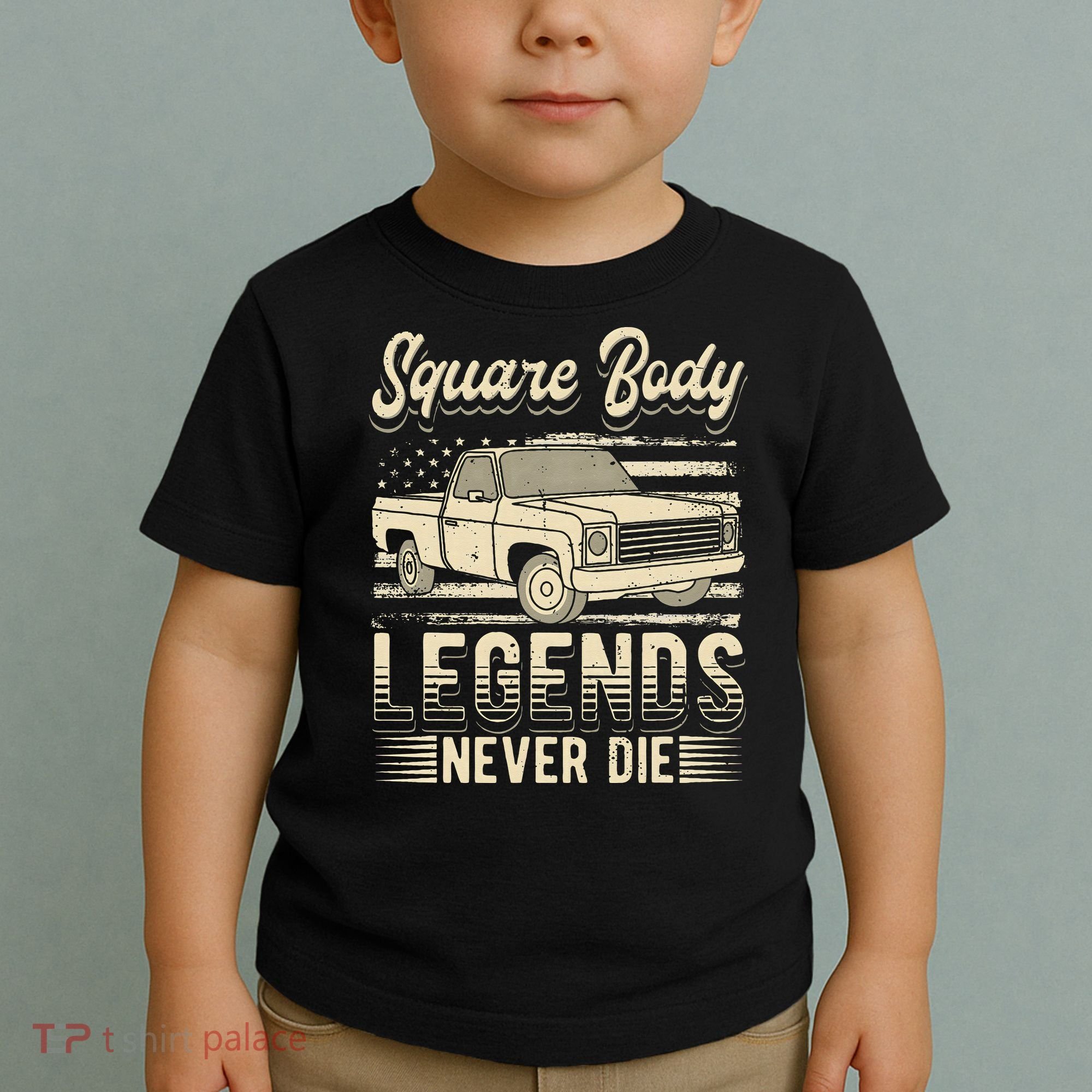 Square Body Legends Never Die Artwork For A Truck Driver Toddler T-Shirt