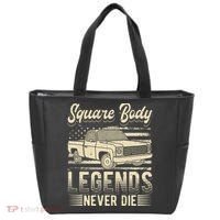 Square Body Legends Never Die Artwork For A Truck Driver Tote Bag thumb 0