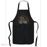 Skeleton Biking Lazy Halloween Costume Cool Line Art Bicycle Apron thumb 0