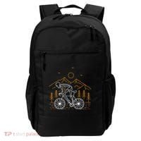 Skeleton Biking Lazy Halloween Costume Cool Line Art Bicycle Backpack thumb 0