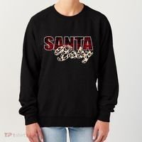 Santa Baby Leopard Christmas Pattern Logo Women's Sweatshirt thumb 0
