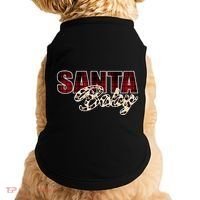 Santa Baby Leopard Christmas Pattern Logo Doggie Tank thumb 0