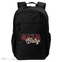 Santa Baby Leopard Christmas Pattern Logo Backpack thumb 0